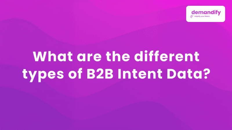 What are the different types of B2B Intent Data?